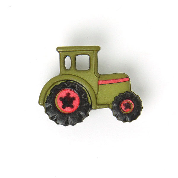 Kunststoffknopf, Traktor 34,  image number 1