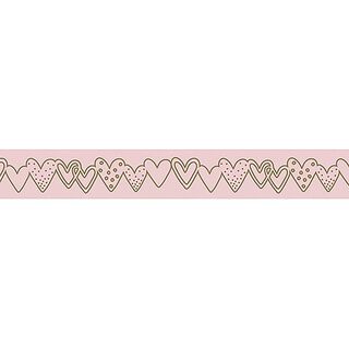 Washi Tape Herzgirlande | Rayher – rosa, 