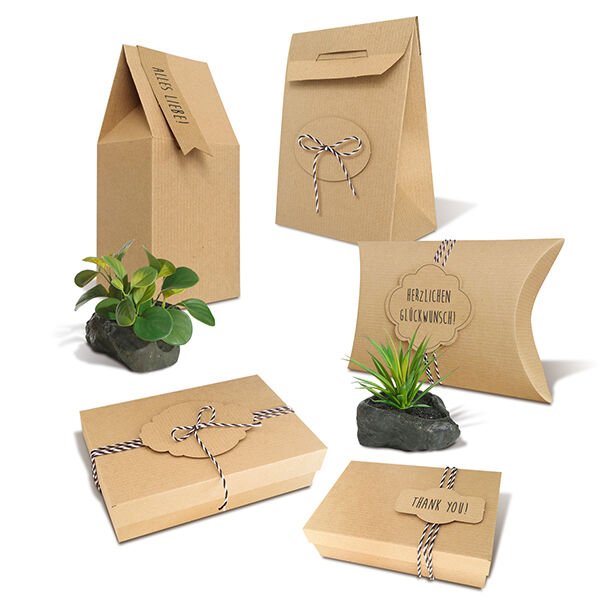 Geschenkboxen-Set Kraftkarton, image number 1