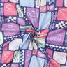 Baumwollpopeline Patchwork | Poppy Fabrics – jeansblau/pink,  thumbnail number 3