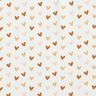 Baumwolljersey Glitzer Herzchen – elfenbein,  thumbnail number 1