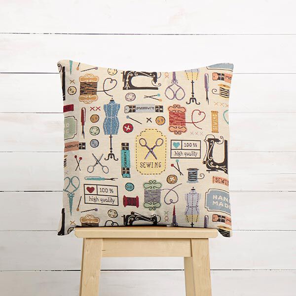 Dekostoff Gobelin Vintage Atelier – hellbeige