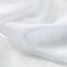 Chiffon Dobby Metallic Nadelstreifen – weiss/silber metallic,  thumbnail number 2