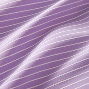 Stretchstoff Querstreifen längselastisch – pastellviolett, 