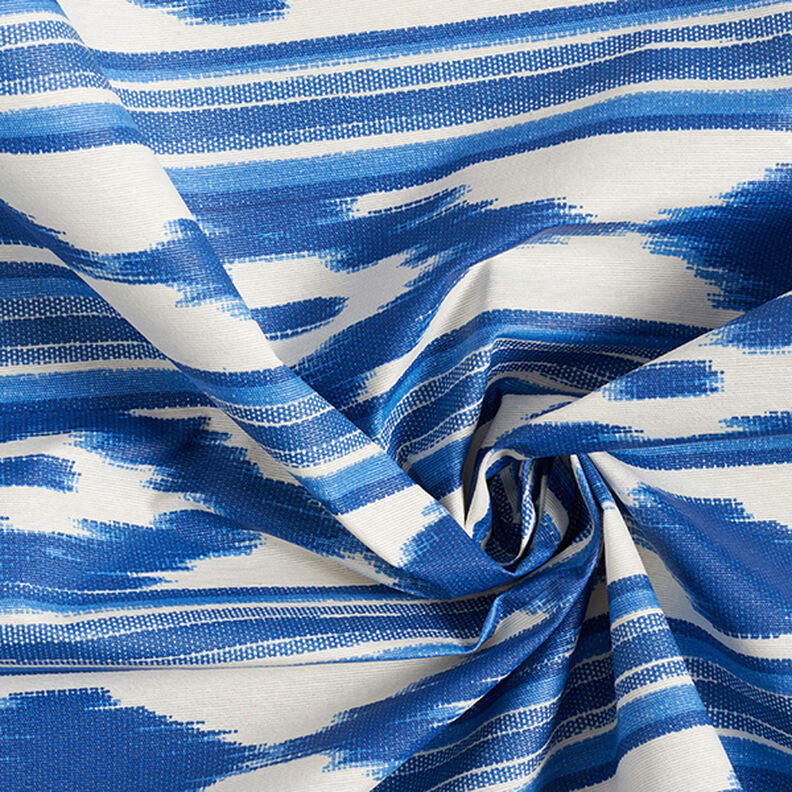 Beschichtete Baumwolle Ethno-Streifen – blau,  image number 3