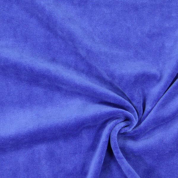 Nicki Stoff Uni – königsblau | Reststück 100cm