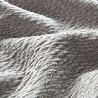 Polsterstoff Chenille 3D-Effekt – hellgrau, 