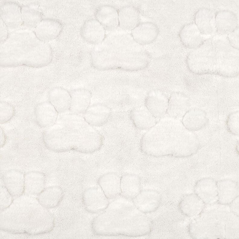 Kuschelfleece Hundepfoten – elfenbein, image number 1