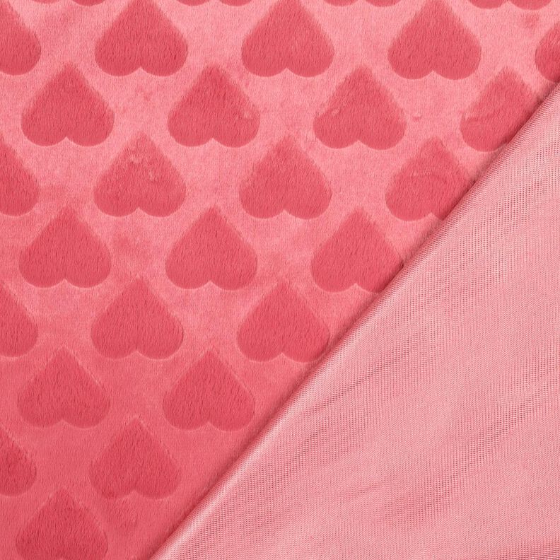 Kunstfell Herzen | Poppy Fabrics – malve, image number 4