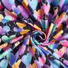 Baumwolljersey bunte Herzen | Glitzerpüppi – schwarz,  thumbnail number 3