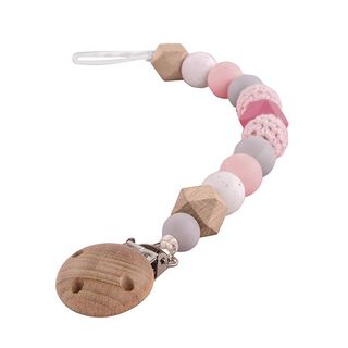 Set Schnullerkette  | Rayher – rosa, 