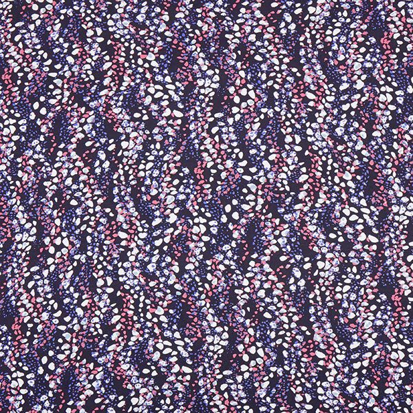 Viskosejersey edelsteinförmige Tupfen – nachtblau,  image number 1