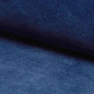 Polsterstoff Samt – marineblau | Reststück 50cm