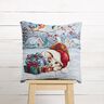 Dekopanel Gobelin Katze mit Geschenken – hellblau/karminrot,  thumbnail number 5
