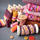 Bio Flechtkordel Twist Me Check [ 24 mm ] | Albstoffe – pink/orange,  thumbnail number 5