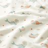 Baumwolljersey maritime Wale Digitaldruck – wollweiss,  thumbnail number 2