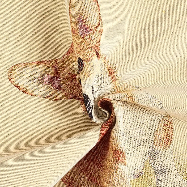 Dekopanel Gobelin kleiner Corgi &ndash; hellbeige/karamell,  image number 4