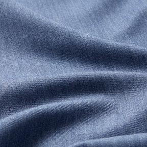 Viskose Twill Stretch Melange &ndash; jeansblau/helljeansblau, 
