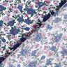 Blusenstoff kleine Blumensträuße – weiss/lila,  thumbnail number 4