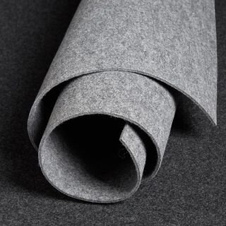 Filz 100 cm / 4 mm stark - hellgrau, 