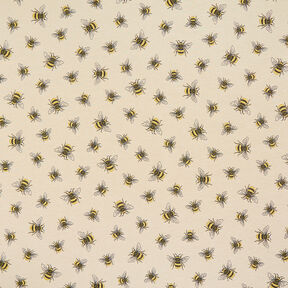 Dekostoff Gobelin Bienenschwarm – hellbeige/gelb, 