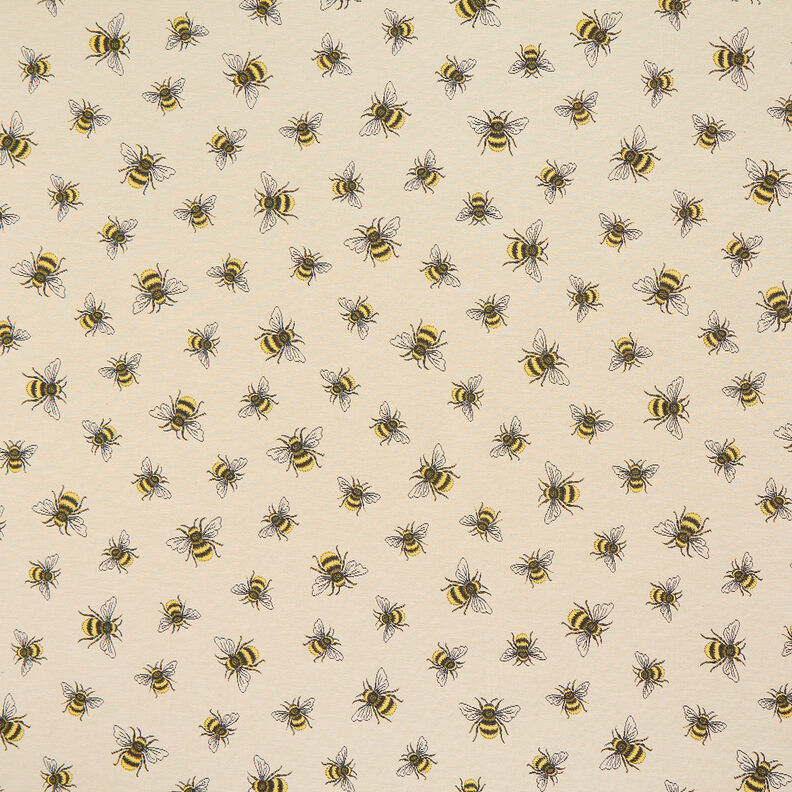 Dekostoff Gobelin Bienenschwarm – hellbeige/gelb,  image number 1