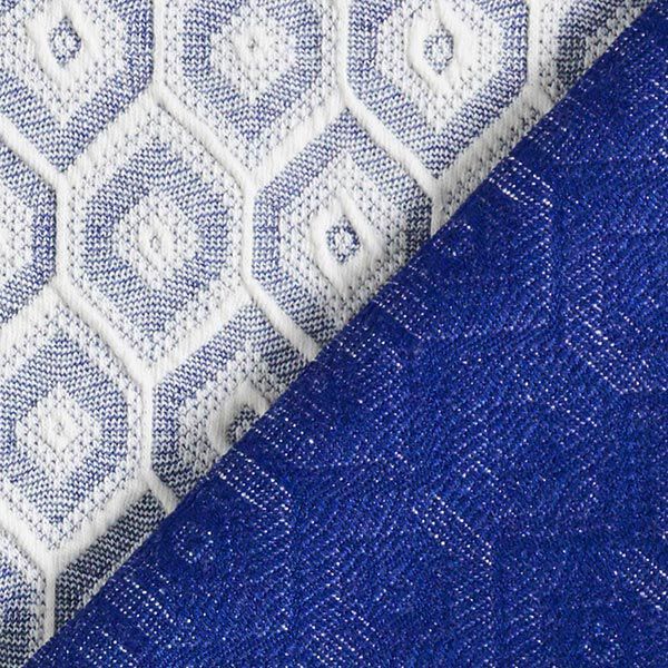 Strickjacquard Rauten – blau, image number 4