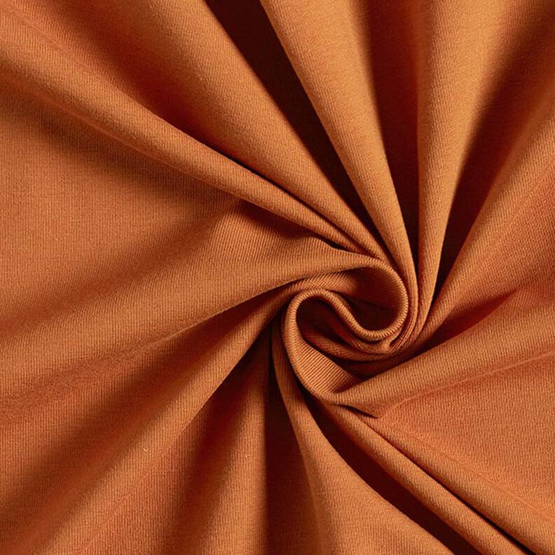 Baumwolljersey Medium Uni – terracotta, image number 1