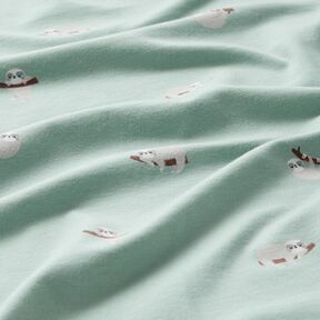 Baumwolljersey Faultiere – hellmint, 