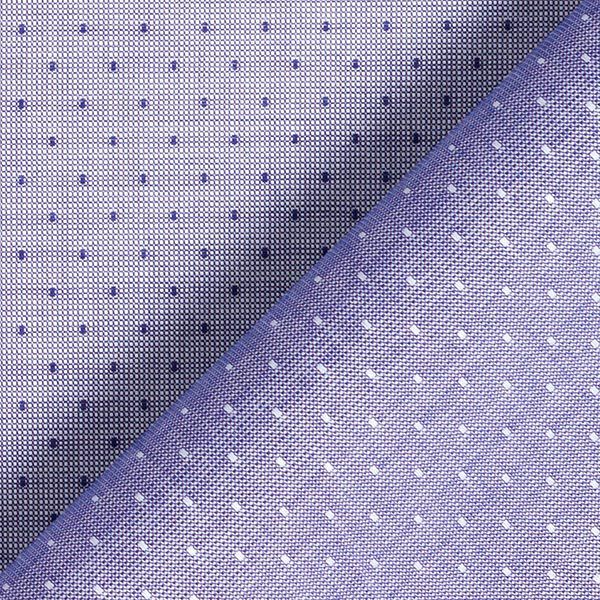 Hemdenstoff Changée Polkadots – blau | Reststück 50cm