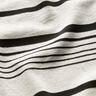 Strickjacquard unregelmaessige Streifen – wollweiss/schwarz,  thumbnail number 3