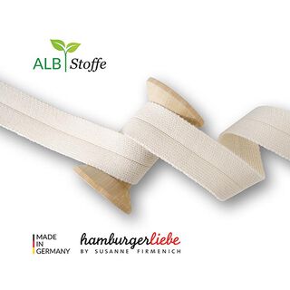 Bio Einfassband Edge Me [ 3,2 cm ] | Albstoffe – wollweiss, 