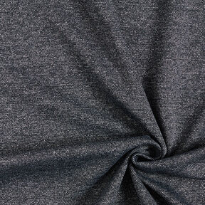 Piqué Jersey Melange – nachtblau, 