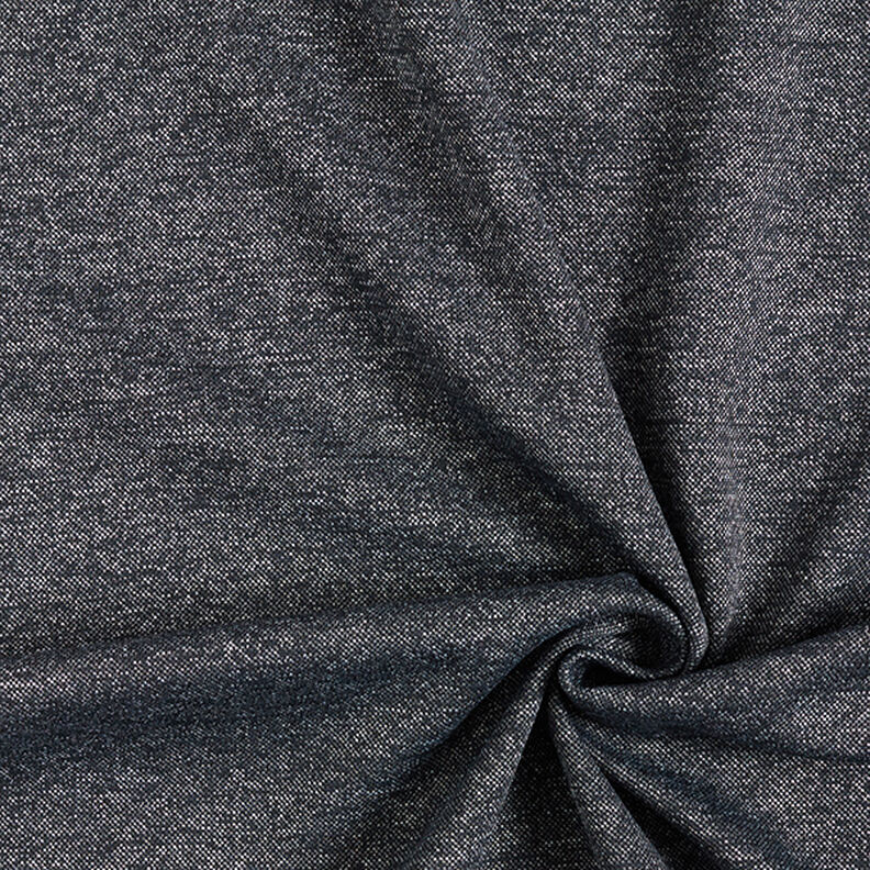 Piqué Jersey Melange – nachtblau,  image number 1