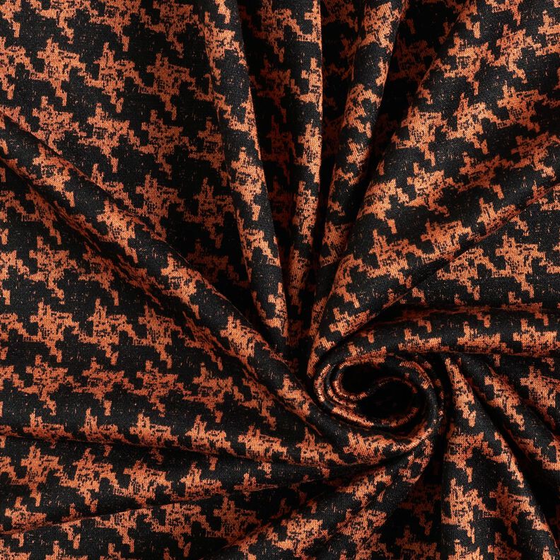 Viskosejersey – pfirsichorange/schwarz,  image number 3