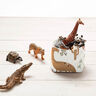 Baumwollpopeline glückliche Dinos – creme/rehbraun,  thumbnail number 6
