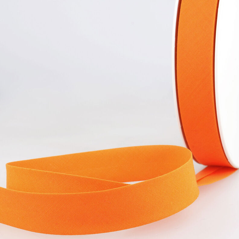 Schrägband Polycotton [20 mm] – orange,  image number 1
