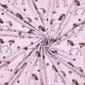 Baumwolljersey Glitzer-Blumenpferd | Poppy Fabrics – pastellviolett/gold,  thumbnail number 3