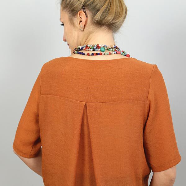 FRAU YOKO kurze Tunika mit Kellerfalte im Rücken | Studio Schnittreif | XS-XXL,  image number 3