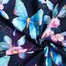 Baumwolljersey Sparkly Butterflies and Flowers | Glitzerpüppi  – nachtblau/eisblau,  thumbnail number 3