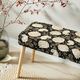 Dekostoff Jacquard Rosen – schwarz/gold,  thumbnail number 5