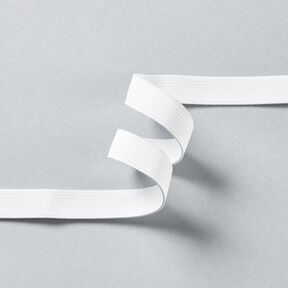 Glattes Gummiband [3 m | 15 mm] – weiss, 