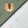 Baumwolljersey Leoparden-Gesichter  – pinie,  thumbnail number 4