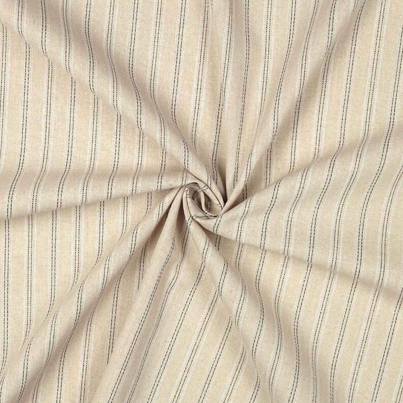 Leinen-Mix Streifen & Lurex &ndash; natur,  image number 3