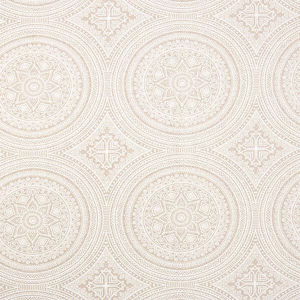 Dekostoff Canvas Mandala – natur/weiss | Reststück 50cm