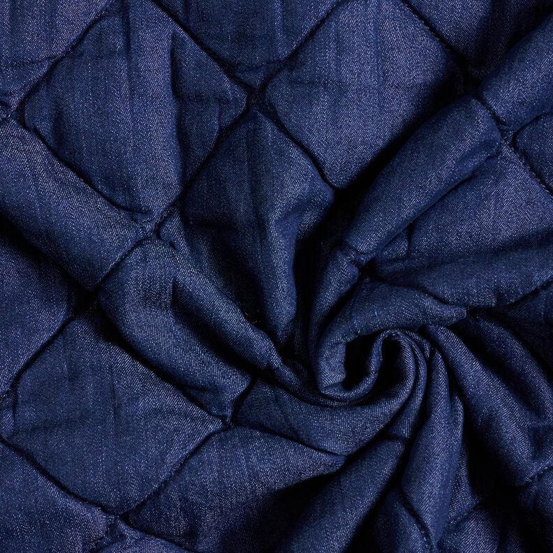 Jeans Steppstoff Rauten – nachtblau,  image number 3