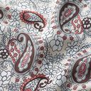 Viskosestoff Paisleyblumen – hellbeige, 