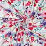 Baumwolljersey Sommerblüten Digitaldruck – weiss/intensiv pink,  thumbnail number 3