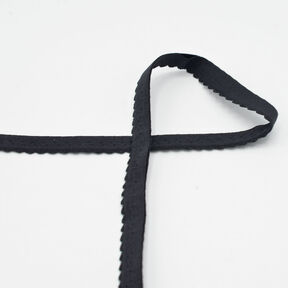 Elastisches Einfassband Spitze [20 mm] – schwarz, 