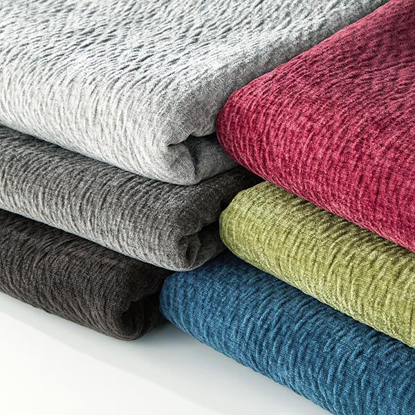 Polsterstoff Chenille 3D-Effekt – bordeauxrot, image number 6